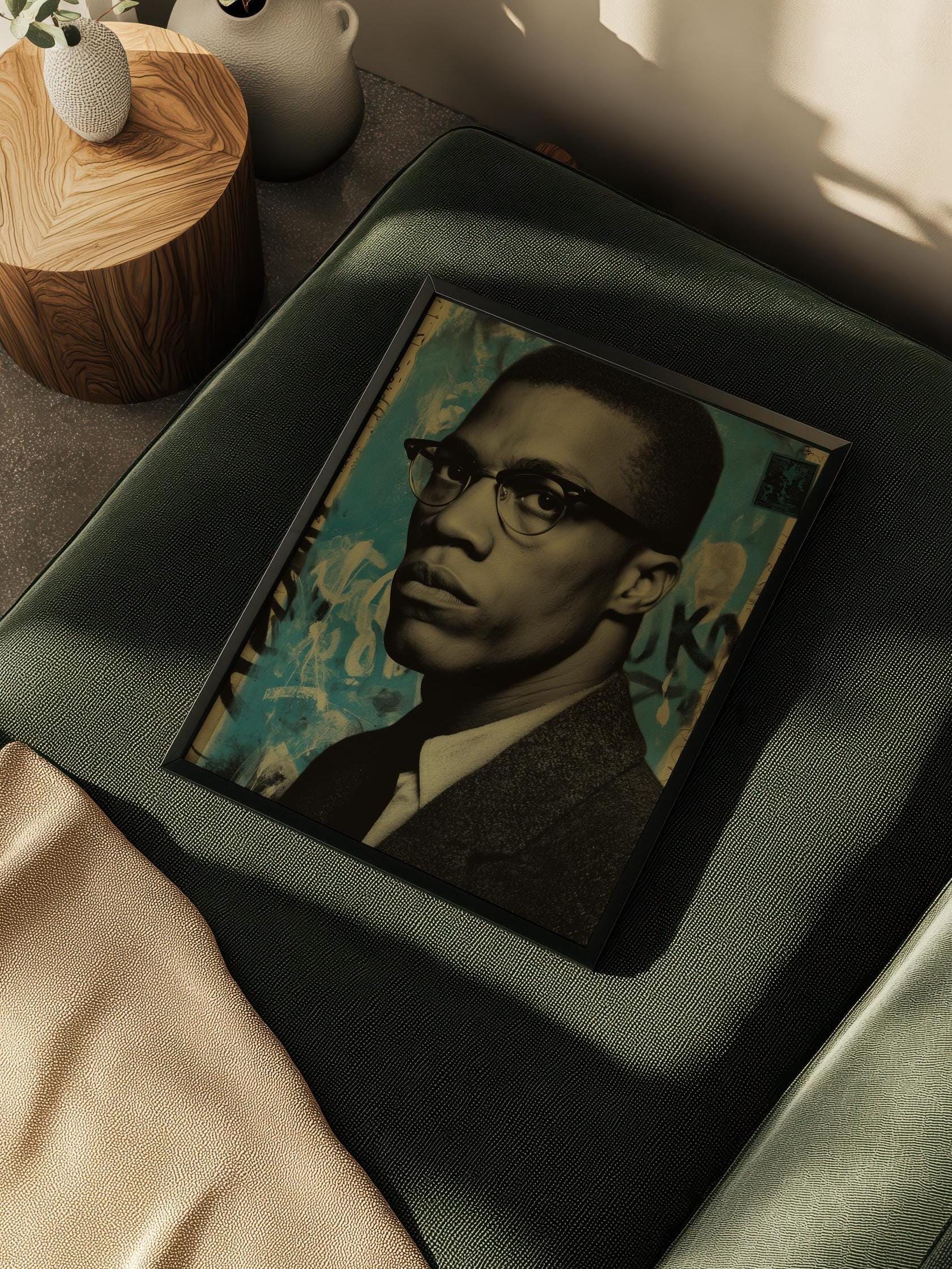 Malcom X Canvas Print | Black Culture Art | African American Art - Etsy