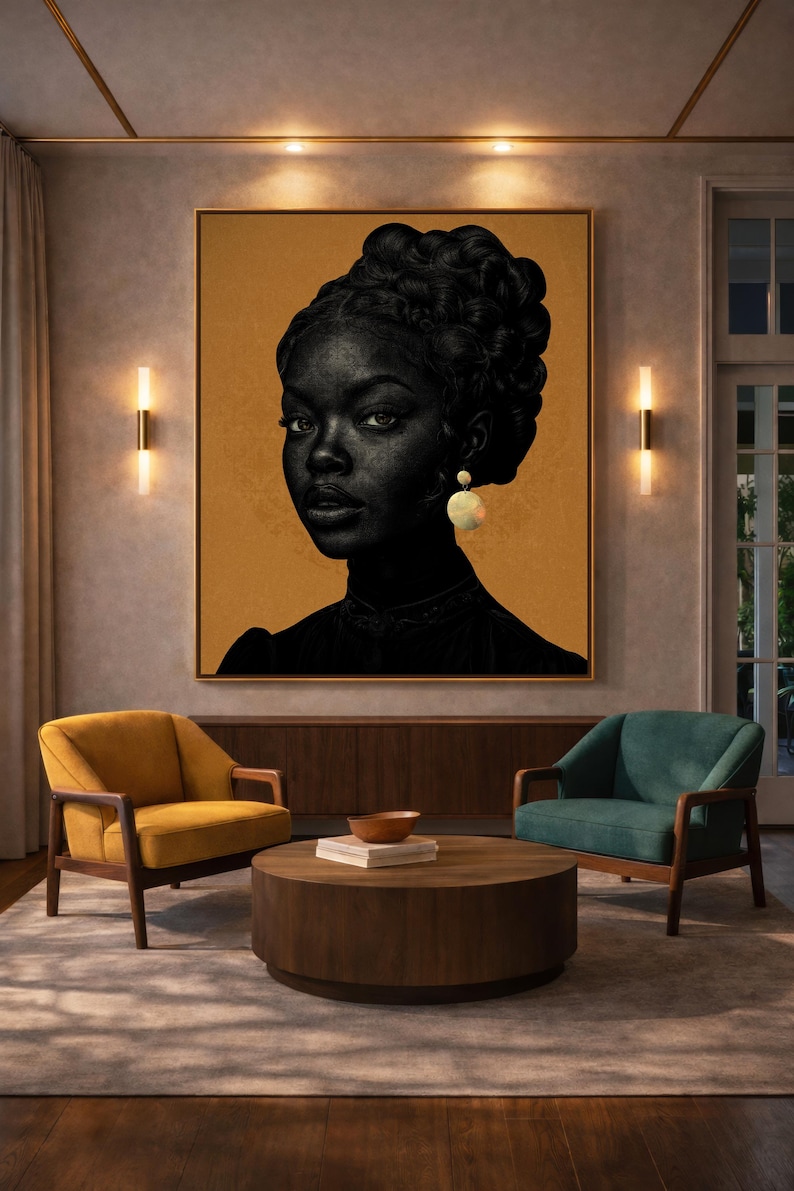Black Woman Art: African American Art Work for Your Living Room. - Etsy