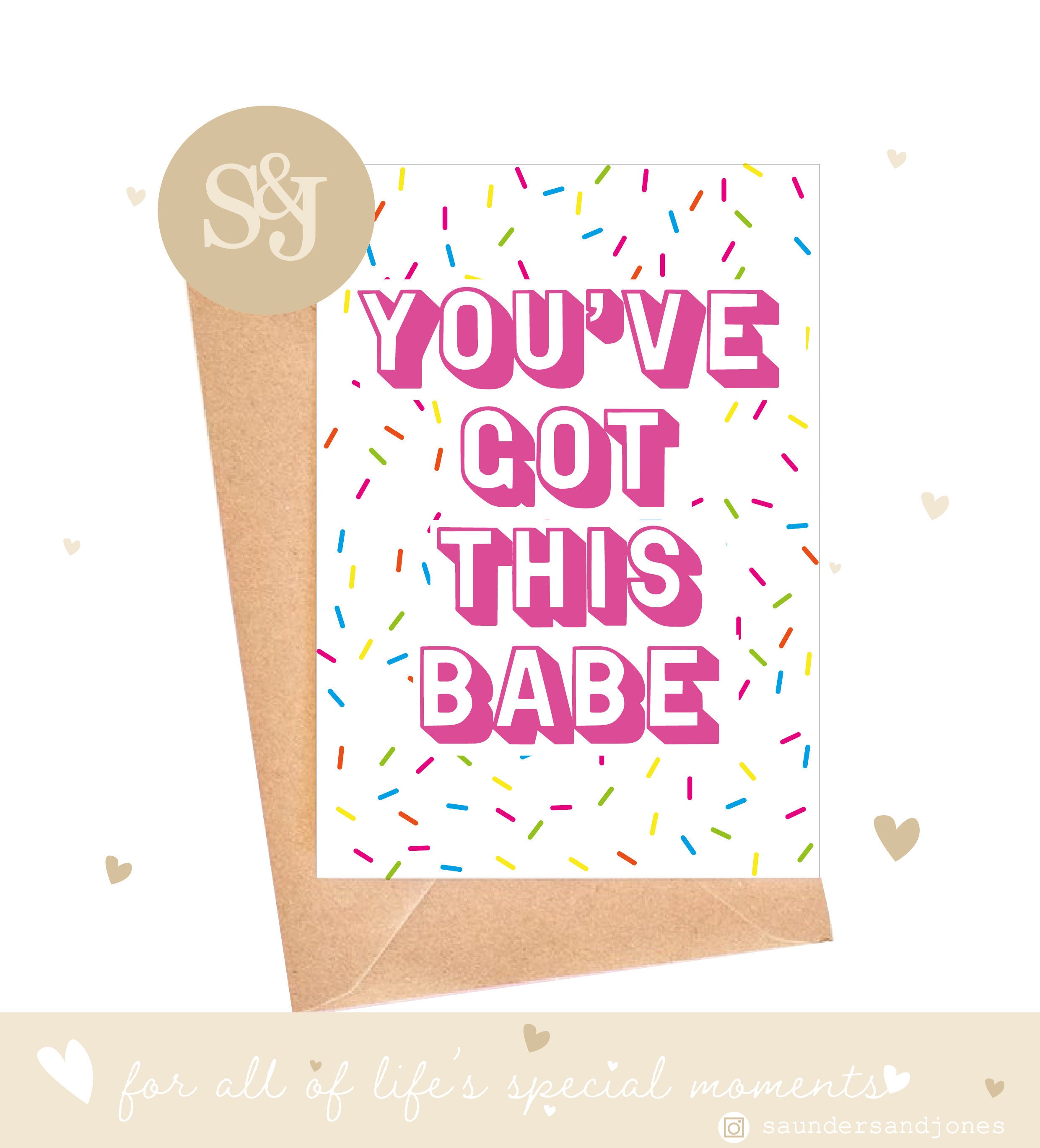 Sie haben diese BabeKarte Neue Jobcard Viel Glück Karte Etsy