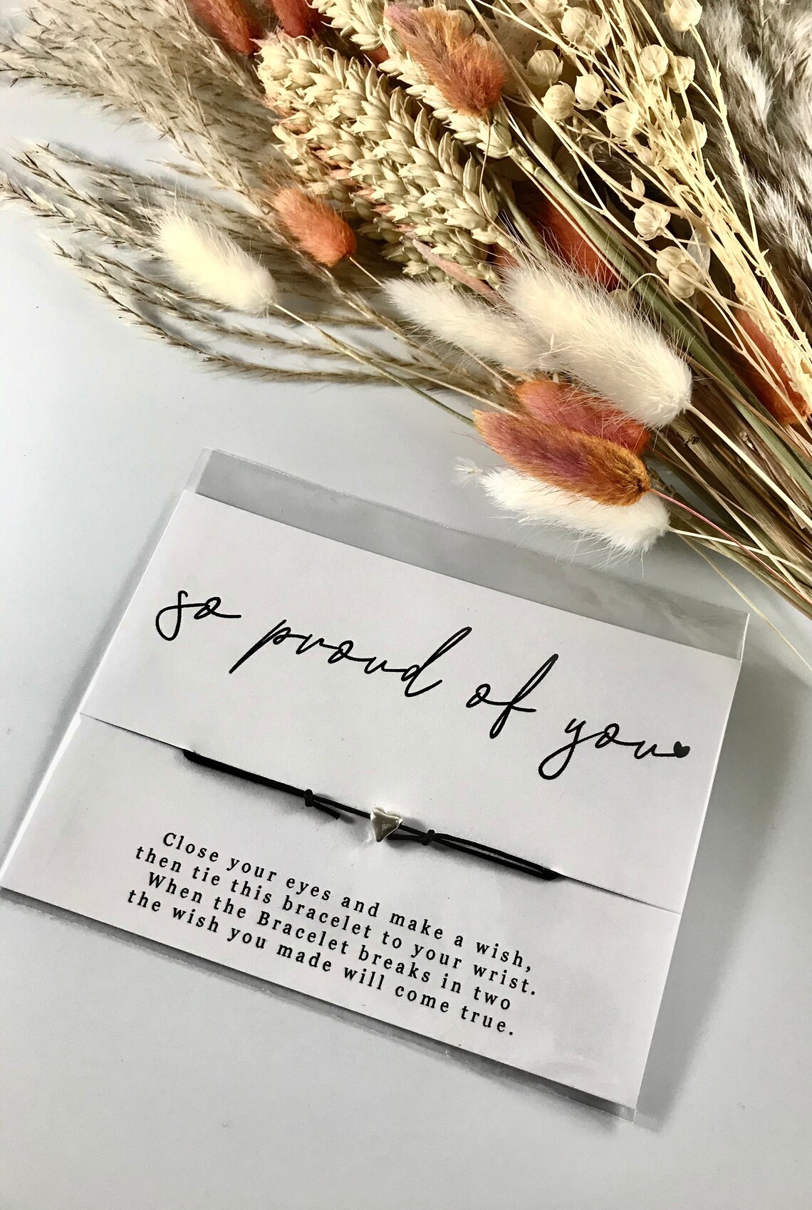 So proud of you gift wish bracelet back to school gift Etsy