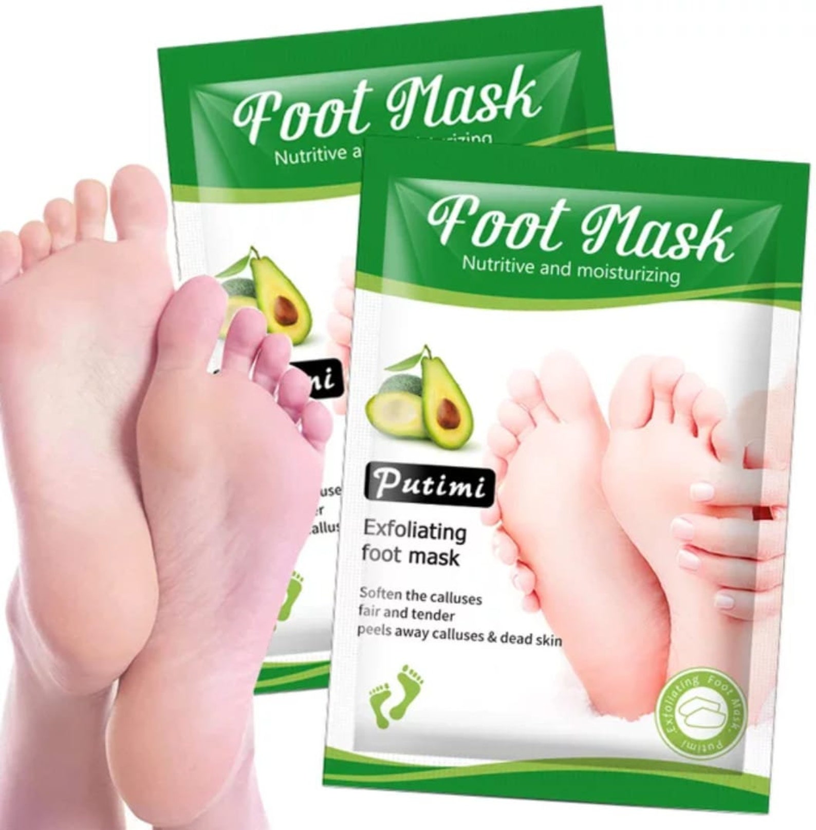 Exfoliating Foot Mask Peel Socks Baby Soft Feet Renewal Etsy