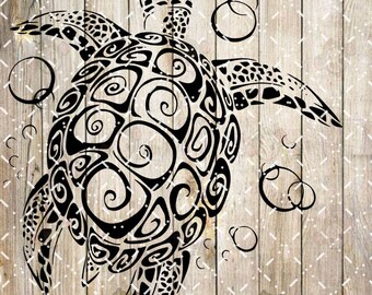 Mandala sea turtle.  SVG AND PNG files.