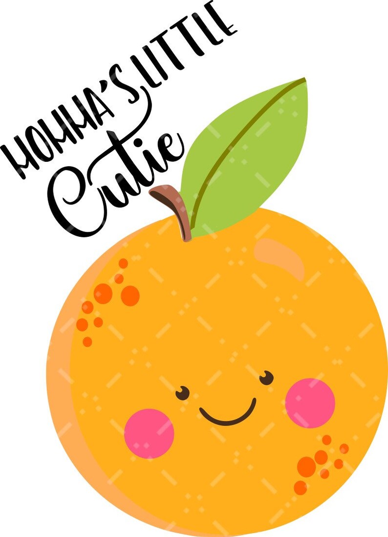 Momma's litle cutie. Orange layered cut file SVG and Etsy