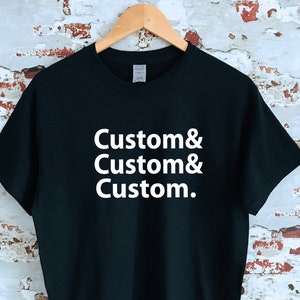 Custom list T-shirt, personalised, 100% cotton, multiple sizes available for adults and kids, perfect gift, womens top, christmas idea
