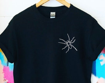 Tarantula Print T-Shirt: Unisex Cotton Spider Tee