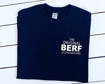 Original BERF printed T-shirt, multiple sizes and colours, unisex sizes, womens top, super fan insta shirt