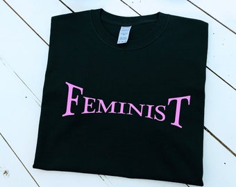 Slogan féministe imprimé T-shirt unisexe, féministe, couleurs et tailles multiples, égalité des droits, minimaliste, chemise politique, haut femme, chemise Insta.