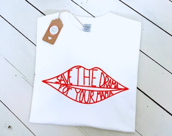 Save the Drama Graphic Tee, Rachel Green Inspired, Friends Fan Shirt