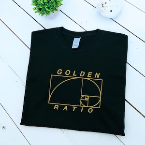 Golden Ratio T-Shirt: Fibonacci Sequence, Math & Science Cotton Tee