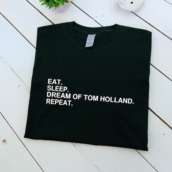 Dream of Tom Holland & repeat print T-shirt, unisex, multiple sizes and colours, mens and womens top