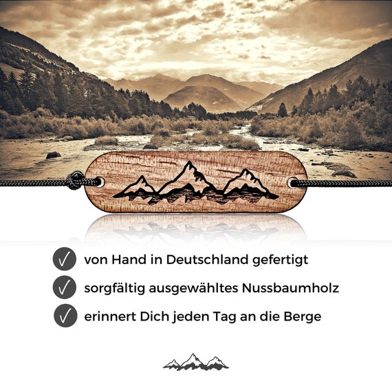 Produktbild von Holzwerk TEGERNSEE Damen & Herren Holz Edelstahl Armband