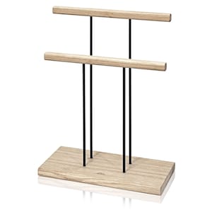 SKONIDA high-quality jewelry stand made of wood and metal - high design jewelry storage for long chains - jewelry organizer for bracelets
