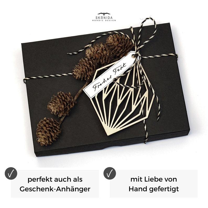 geschenk-anhaenger holz natur edel hochwertig schoen premium made in germany handmade deutschland geschliffen ornamaente holz weihnachtsbaum weihnachtsstrauss xmas christmas