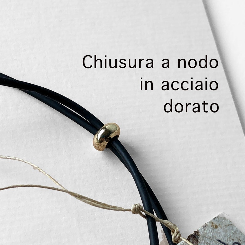 Collana Poetica in Porcellana, Haiku, Collana Fatta a Mano, Regalo per Lei, immagine 5