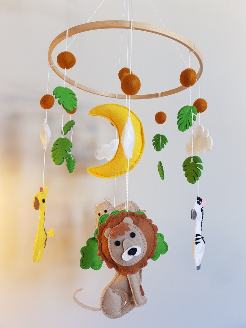 Baby Mobile Nursery / Safari Animals Mobile / Nursery Decor/ Etsy UK