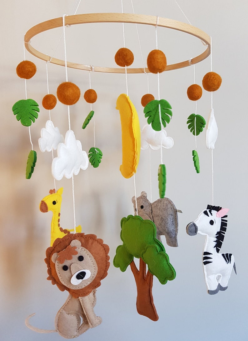 Baby Mobile Nursery / Safari Animals Mobile / Nursery Decor/ Etsy UK