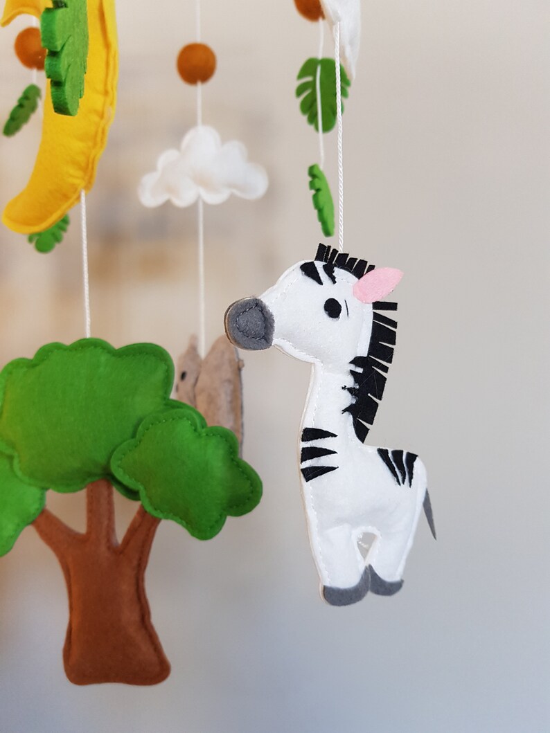 Baby Mobile Nursery / Safari Animals Mobile / Nursery Decor/ Etsy UK