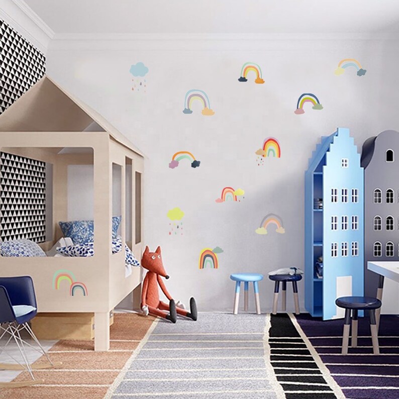 Rainbows wall stickers/ Wall Sticker Kids/ Nordic Decals / Etsy