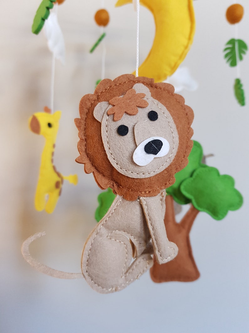 Baby Mobile Nursery / Safari Animals Mobile / Nursery Decor/ Etsy UK