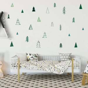 Wall stickers tree, Nursery wall decal/ Scandinavian wall Decal / Wall Stickers Kids / Wall Art Kids / Nordic trees stickers