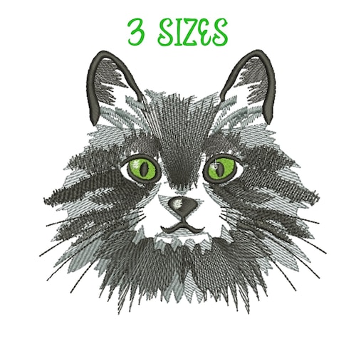 Cat Design Machine Embroidery Design - Etsy
