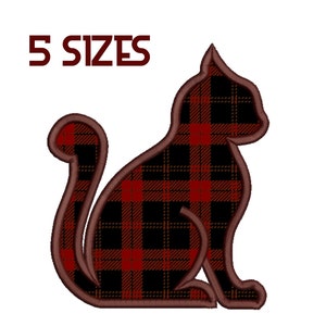 Cat appliqué embroidery design Cat machine embroidery designs applique cat pattern pet applique hoop 4x4