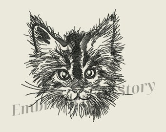 Diseños de bordado de gatos. Gatitos máquina bordado diseño lindo mascota bordado diseño gatito bordado diseños animal