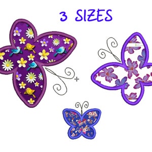 Profile Butterfly Includes Both Applique and Stitched – Blasto Stitch