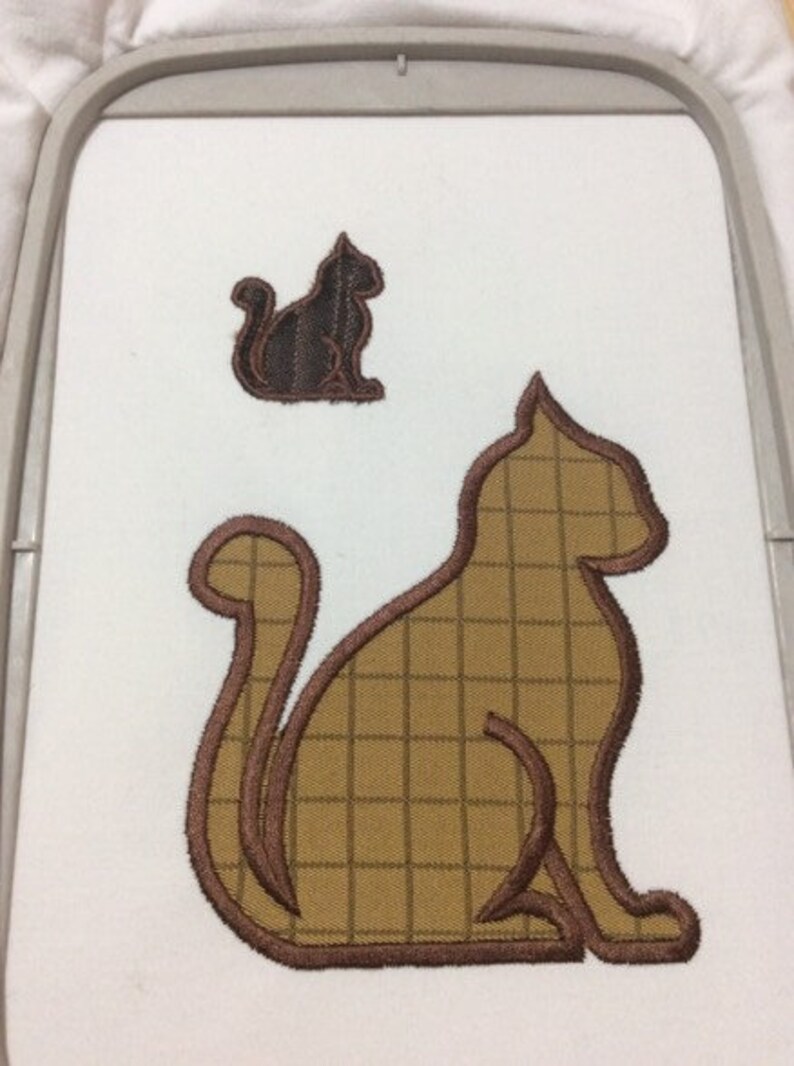 Cat Appliqué Embroidery Design Cat Machine Embroidery Designs Applique ...