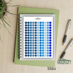 Autocollant de base pour planificateur, points de colle, cercles, planificateur, calendrier, Bullet Journal, différentes couleurs, facile à décoller, feuille d'autocollants A6