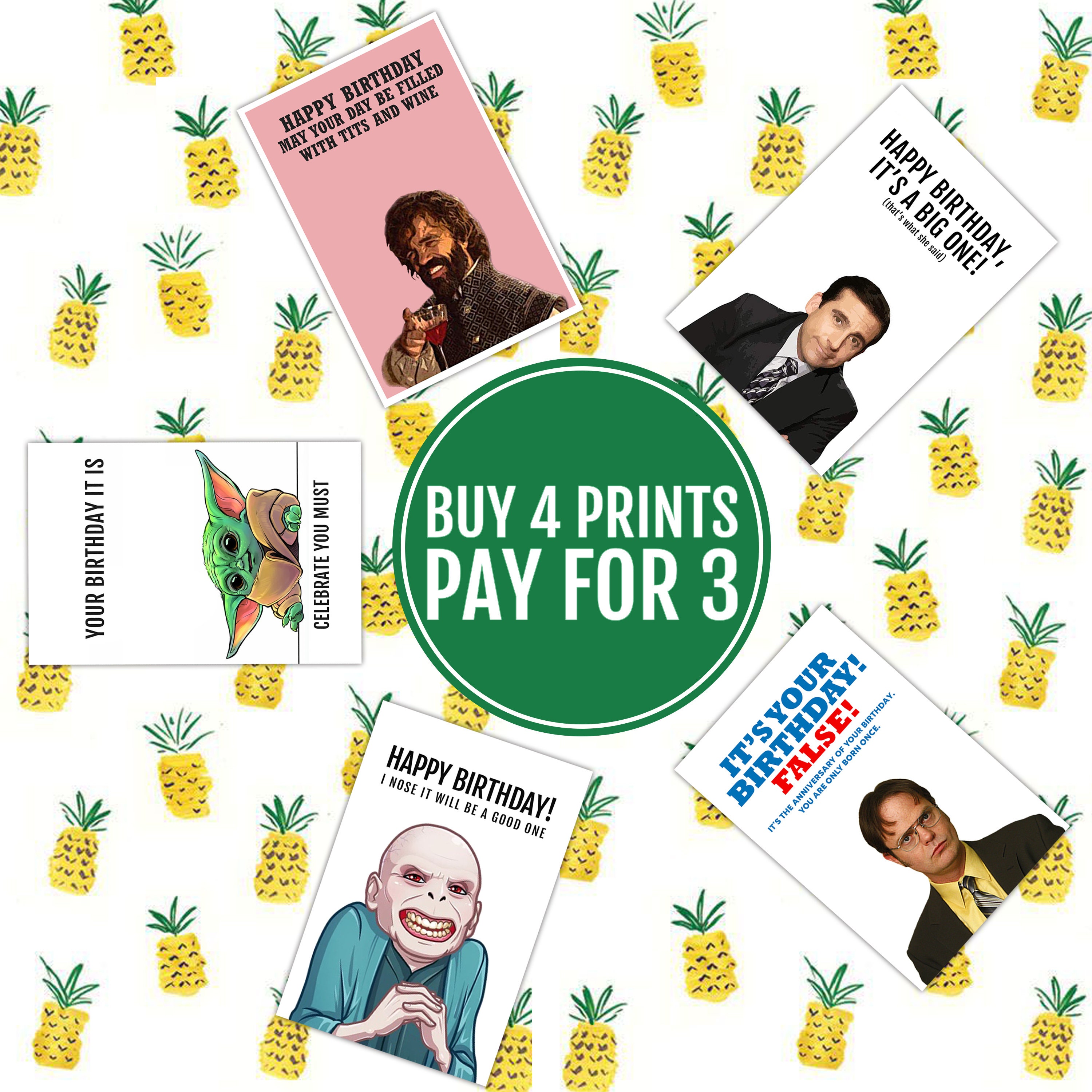 Friends Tv Series Printable Birthday Card It's Your  Etsy
