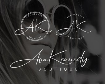 Logo Design, Fashion Logo for Store, Boutique Logo Design, Blog Logo Design, Premade Logo, Rose Gold Logo