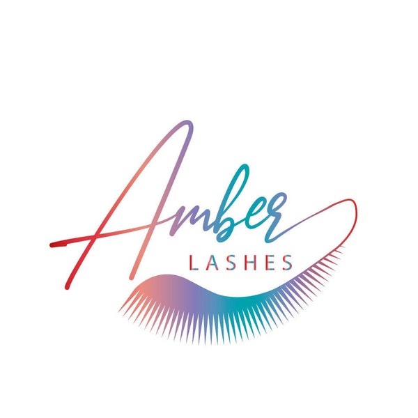 Lash Logo, Premade Lashes Logo, Beauty Logo, Logo Design Lashes