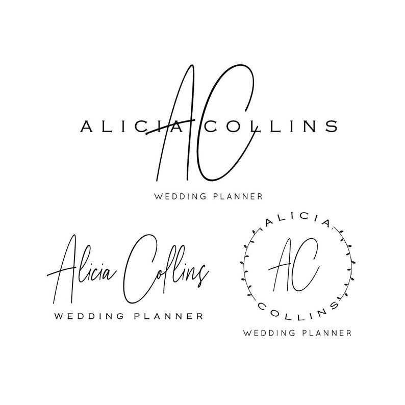 Wedding Planner Logo Personal Brand Logo Planner Logo Etsy