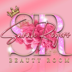 Pink Watercolor Logo, Smoke Logo, Beauty Logo, Makeup Artist Logo, Signature Logo, Boutique Logo, Hair Logo, Lashes Logo, Nails Logo