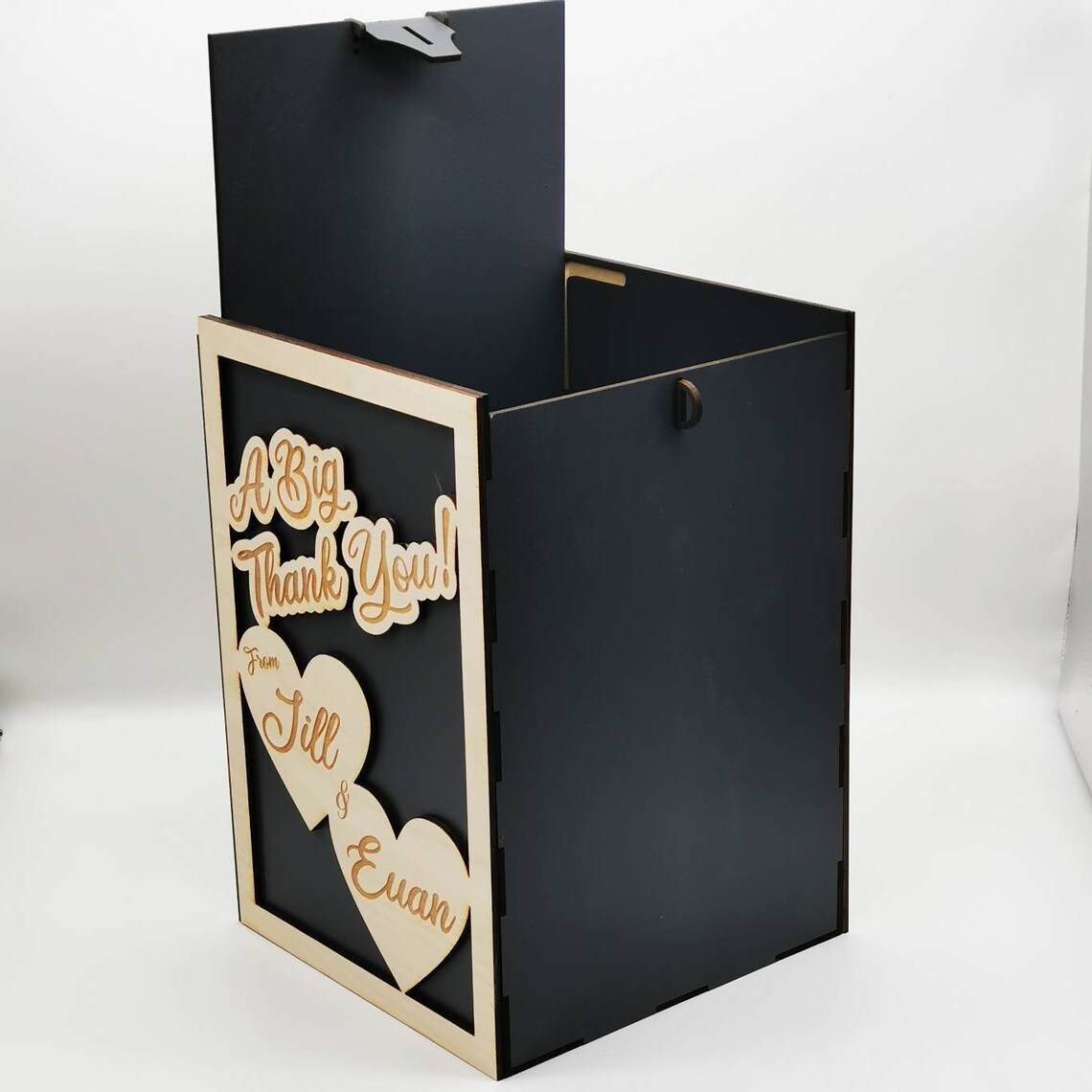 Laser Cut Wedding Envelope Box with Sliding Lid & Mechanism Etsy