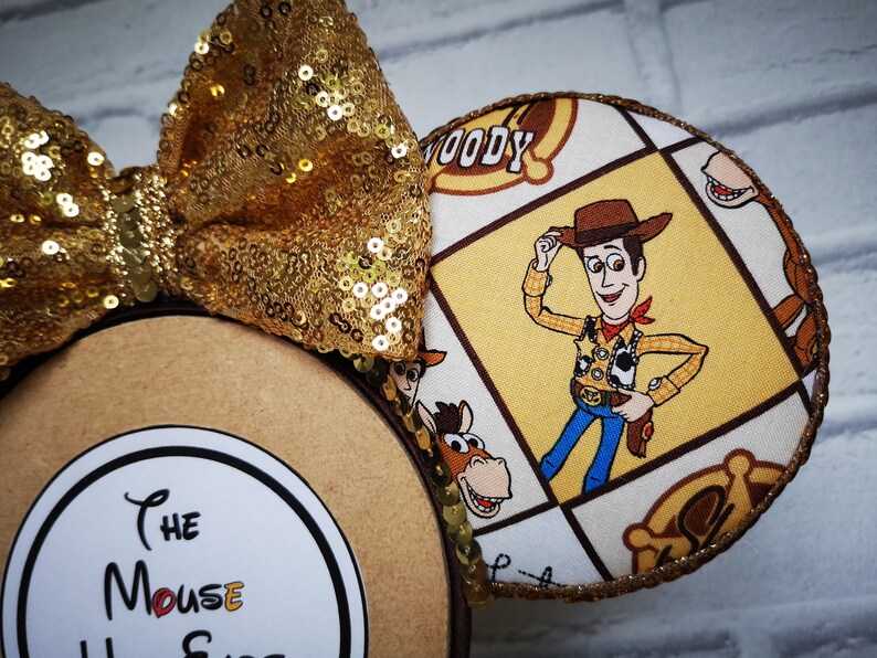 Slinky Dog Mr Potato Head REVERSIBLE Woody Toy Story Buzz Lightyear Disney Mickey Mouse inspired themed ears Aliens