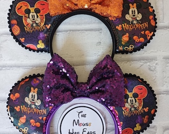 Halloween Disney Mouse Pumpkin satin ears