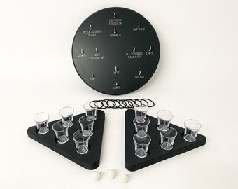 Duo di giochi alcolici: lancio di ubriachi e Baby Pong - Giochi da bar per la casa