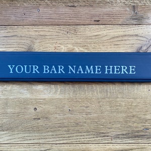 Personalisiertes Hausbar-Schild