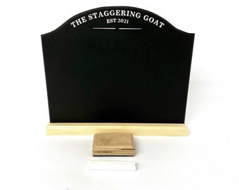 Customizable Chalkboard Menu: Freestanding Home Bar Sign