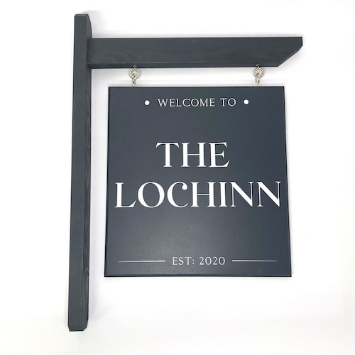 Customisable Hanging Bar Name Sign Perfect for Home Bars or Etsy UK