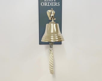 Personalised Last Orders Bell | Home Bar Gift for Dad | Man Cave Decor | Pub Shed Accessories | Garden Bar Gift | Custom Bar Bell