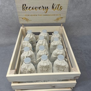 Wedding Hangover Recovery Kits Wedding guest favours Send Off Gifts image 3