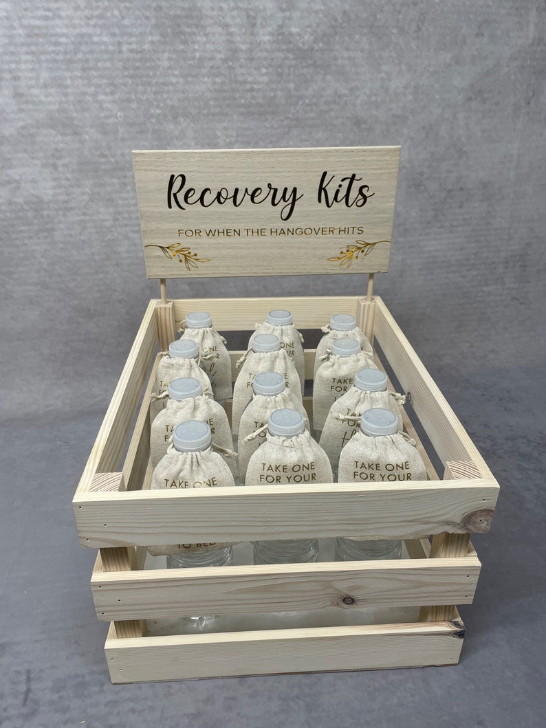 Wedding Hangover Recovery Kits Wedding guest favours Send Off Gifts image 1