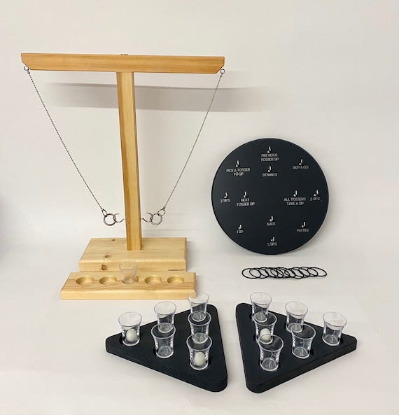 Paquete de juegos para beber Trio de juegos de bar Accesorios para bares caseros Juego personalizable Lanzamiento borracho Baby Pong Beer Pong Shot Game Etsy Mexico