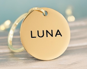 Custom dog tag Personalized pet ID tag, Cat collar tag, Engraved dog name tag, Cute cat name tag, Dog ID tag, Pet tag for puppy kitten