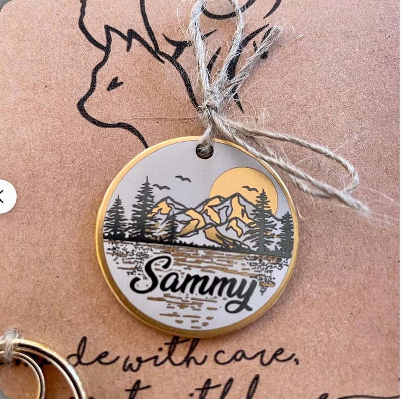 Custom dog tag Personalized pet ID tag Cat collar tag Engraved dog name tag, cat name tag, Dog ID tag, Pet tag for puppy kitten image 10