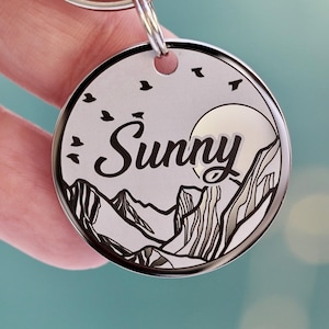 Custom dog tag Personalized pet ID tag Cat collar tag Engraved dog name tag, cat name tag, Dog ID tag, Pet tag for puppy kitten image 12
