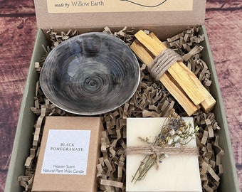 Birthday Vegan Relax Restore Revive Palo Santo Sticks Organic Personalised Friend Gift Filled Box Pamper Wellness Thinking of You Gift Box